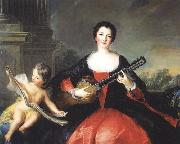 Repro painting of Philippine elisabeth d'Orleans or her sister Louise Anne de Bourbon Jjean-Marc nattier